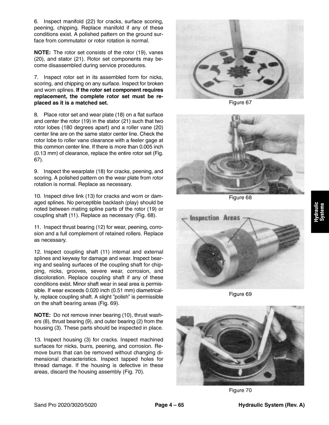 Toro service manual Sand Pro 2020/3020/5020 Hydraulic System Rev. a 