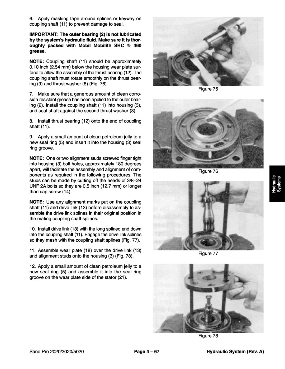 Toro service manual Systems, Sand Pro 2020/3020/5020, Page 4, Hydraulic System Rev. A 