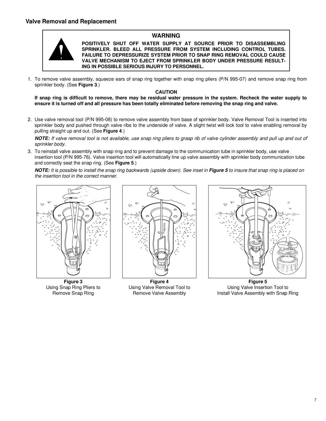 Toro 730 specifications Valve Removal and Replacement 