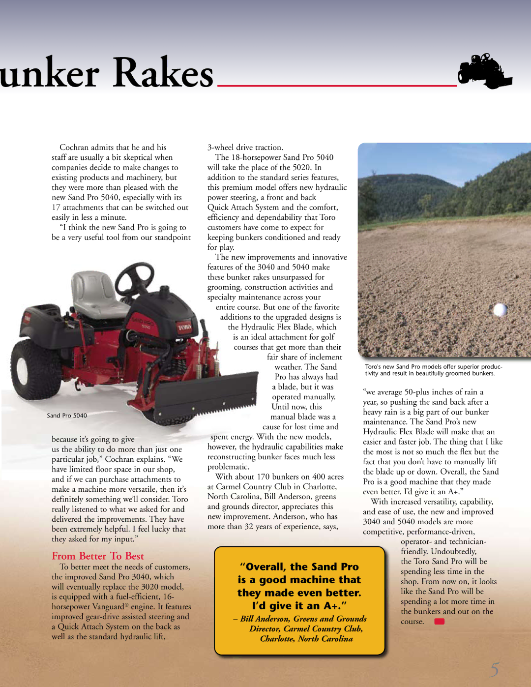 Toro NO. 12 manual Unker Rakes, From Better To Best 