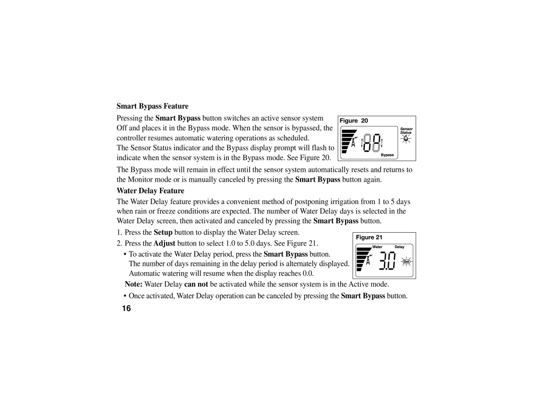 Toro TWRS manual Smart Bypass Feature, Water Delay Feature 