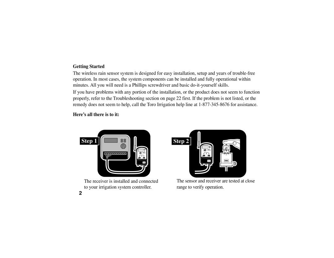 Toro TWRS manual Getting Started, Here’s all there is to it 