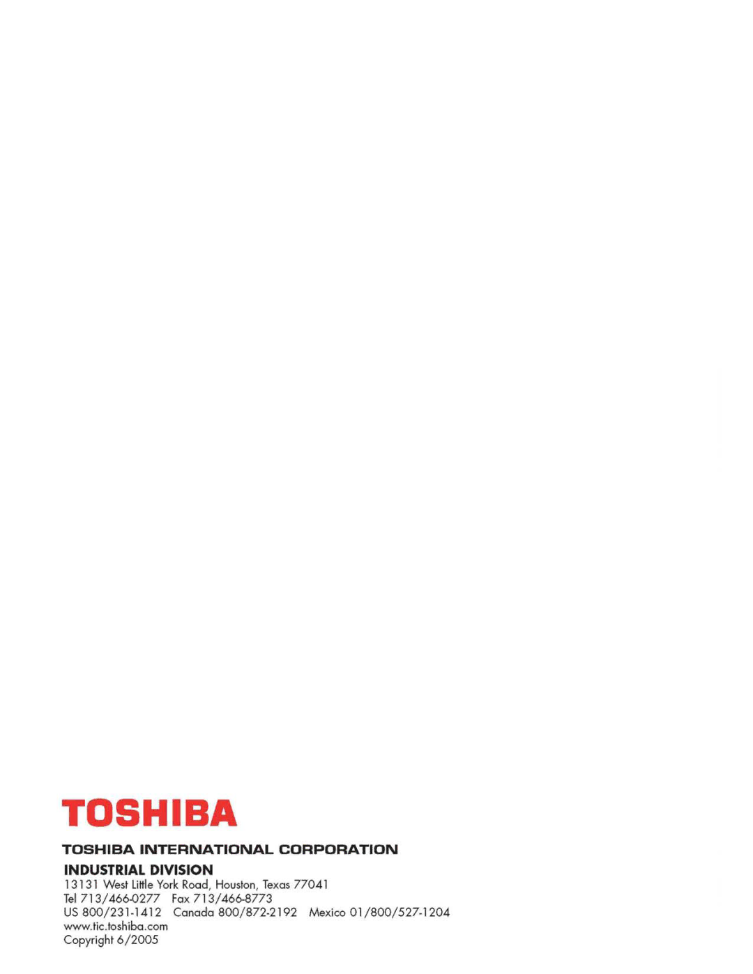 Toshiba 1000 Series manual 