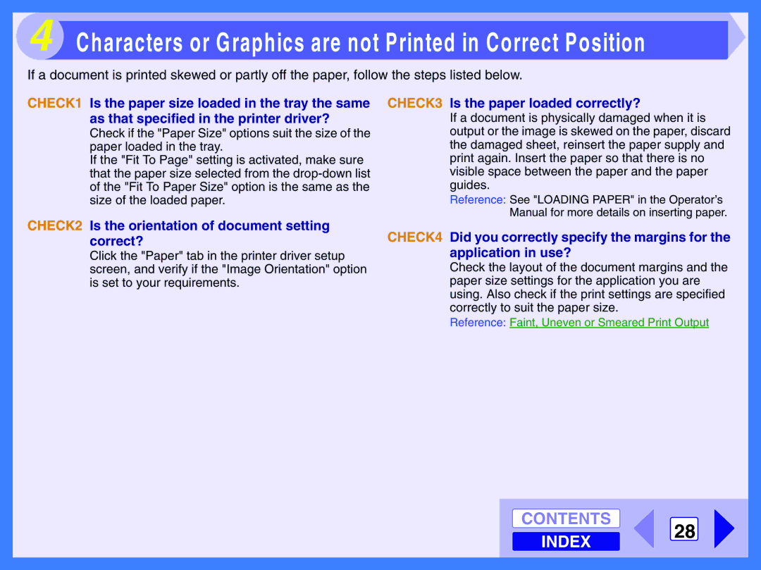 Toshiba 120 manual CHECK3 Is the paper loaded correctly?, CHECK2 Is the orientation of document setting, Correct? 