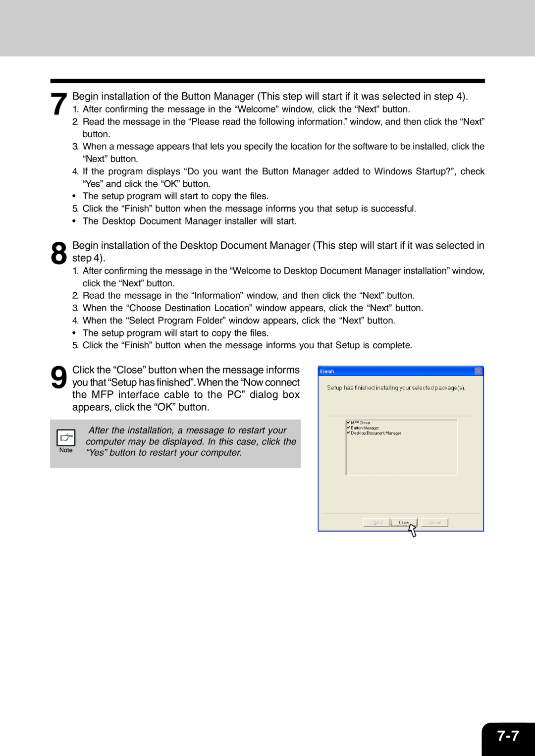 Toshiba 120/150 manual 