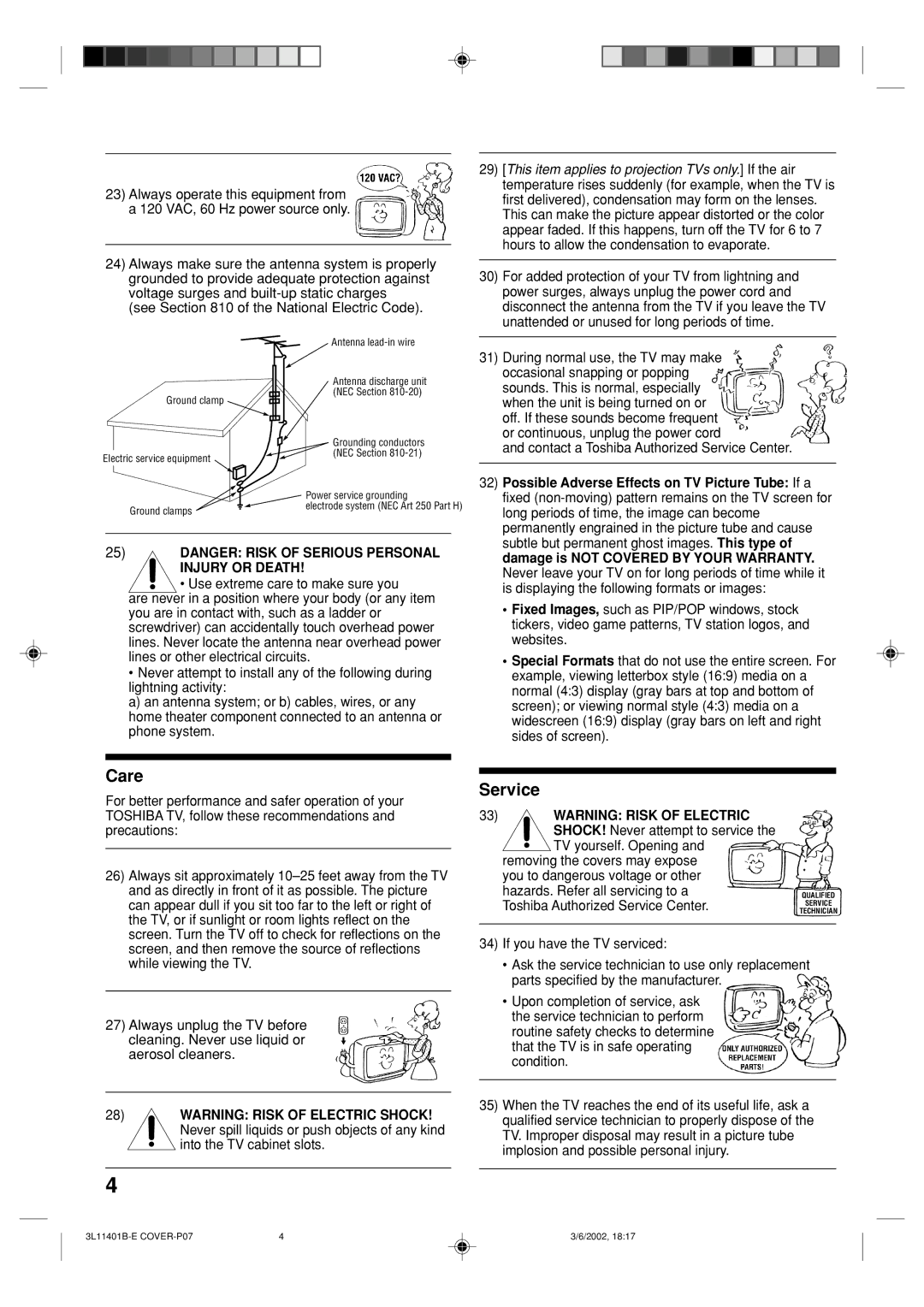 Toshiba 13A22 See of the National Electric Code, Hours to allow the condensation to evaporate, Websites, Sides of screen 