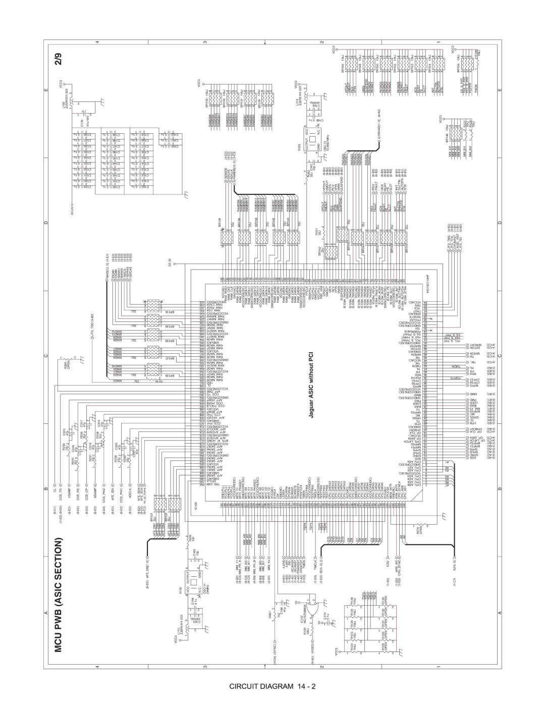 Toshiba e-STUDIO120, 150, [DP-1210, 1510] manual MCU PWB Asic Section 