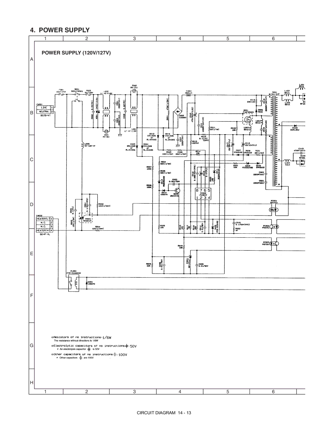 Toshiba 1510], 150, [DP-1210, e-STUDIO120 manual Power Supply 