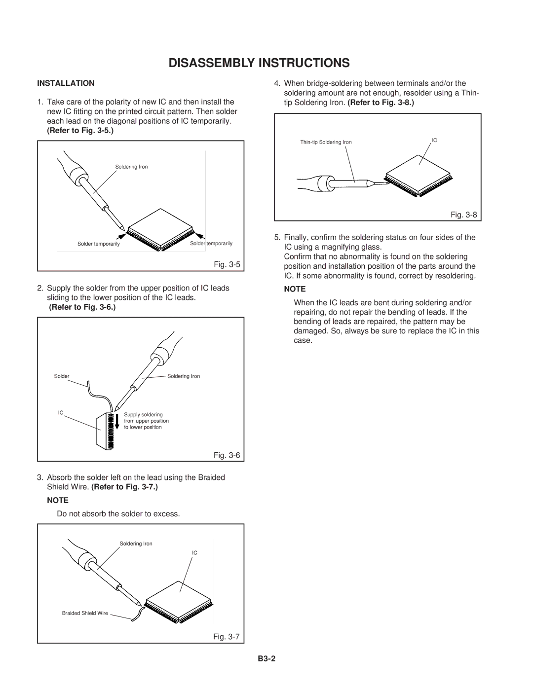 Toshiba 15LV505 service manual Installation, B3-2 