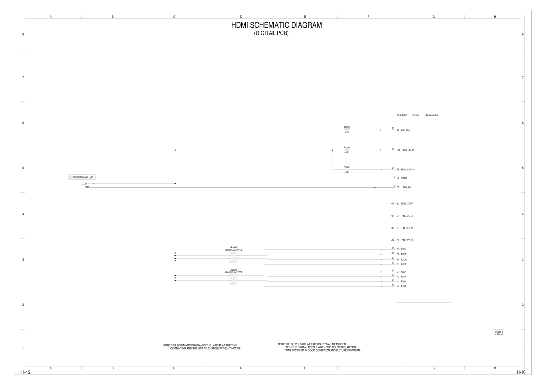 Toshiba 15LV505 service manual Hdmi Schematic Diagram 