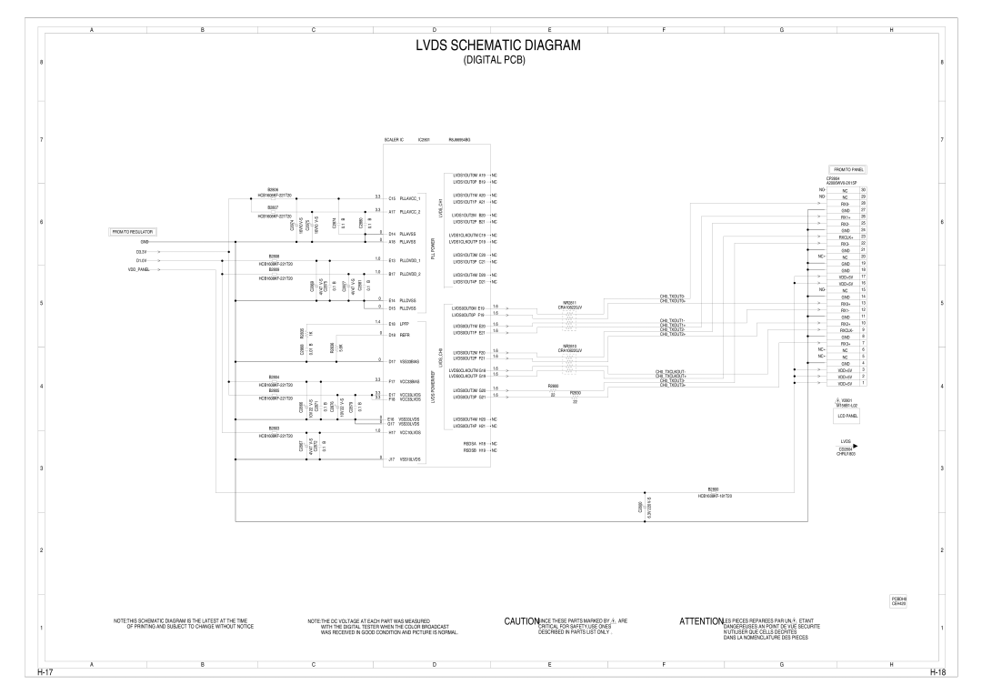 Toshiba 15LV505 service manual Lvds Schematic Diagram, VSS10LVDS 