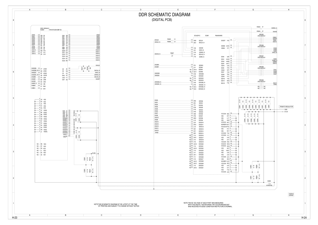 Toshiba 15LV505 service manual DDR Schematic Diagram 