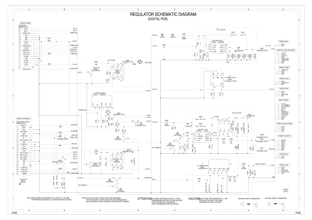 Toshiba 15LV505 service manual Regulator Schematic Diagram 