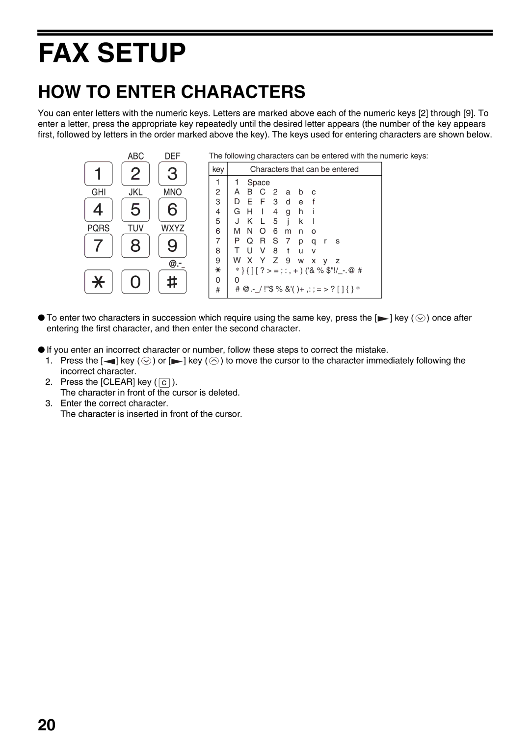 Toshiba 151D, 162D manual FAX Setup, HOW to Enter Characters 