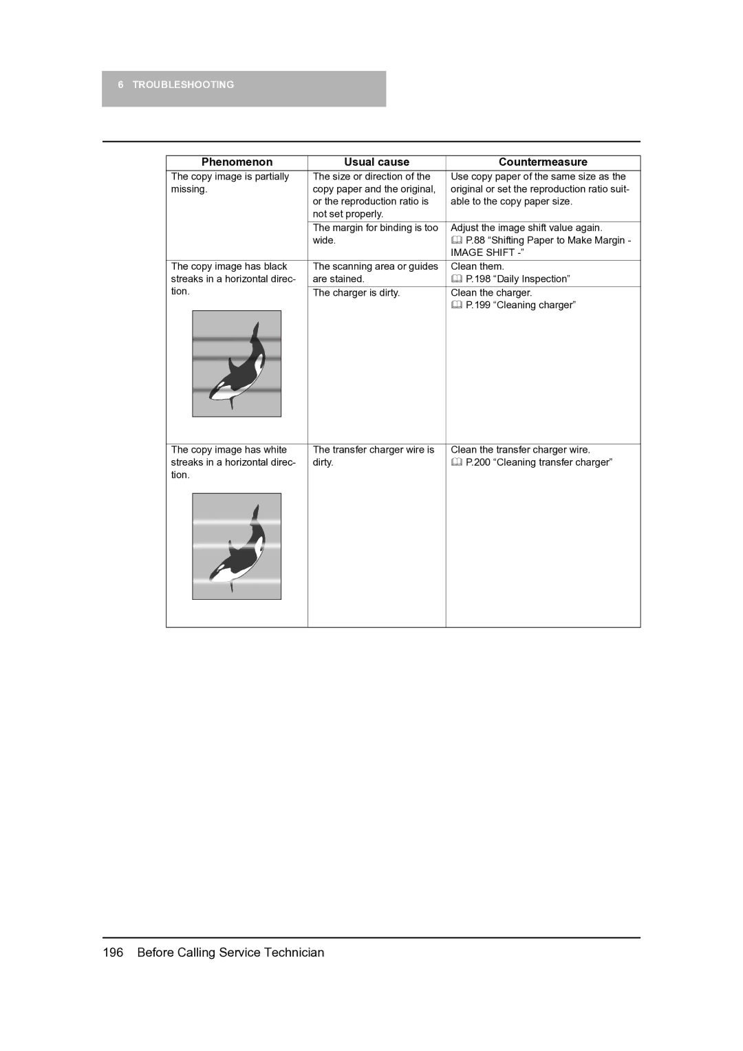 Toshiba 165, 205 manual Image Shift 