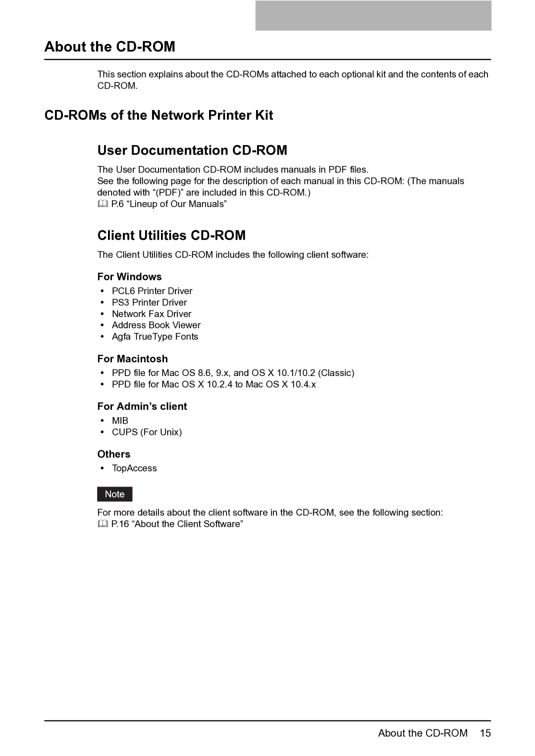 Toshiba 165 quick start About the CD-ROM, Client Utilities CD-ROM 