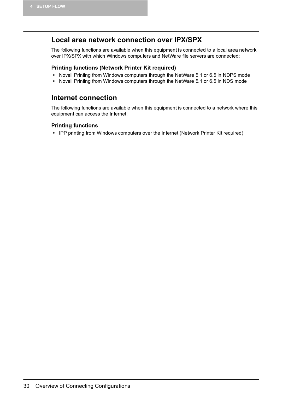 Toshiba 165 quick start Local area network connection over IPX/SPX, Internet connection 