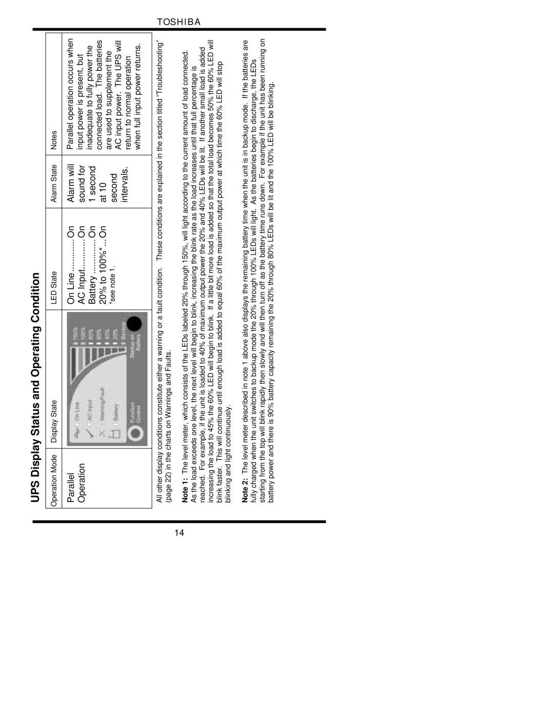 Toshiba 1700 user manual Parallel On Line ............. On Alarm will 