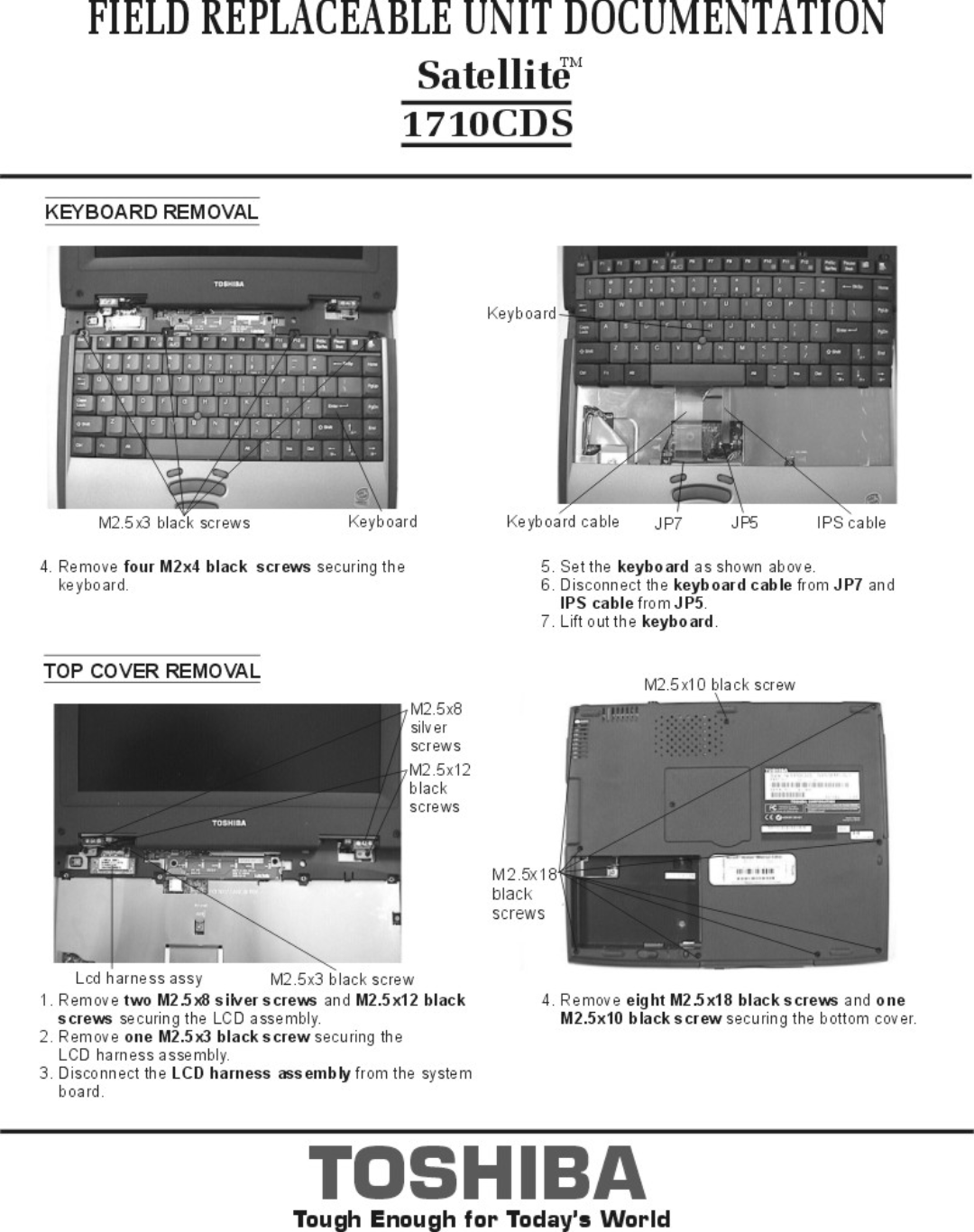 Toshiba 1710CDS manual 