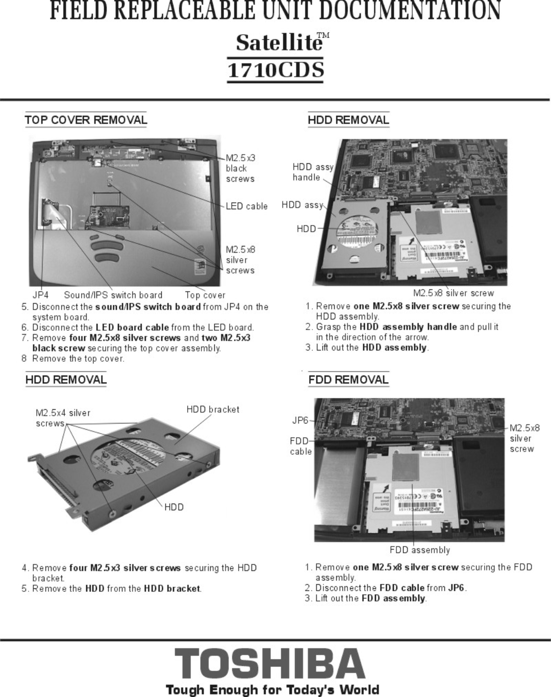 Toshiba 1710CDS manual 