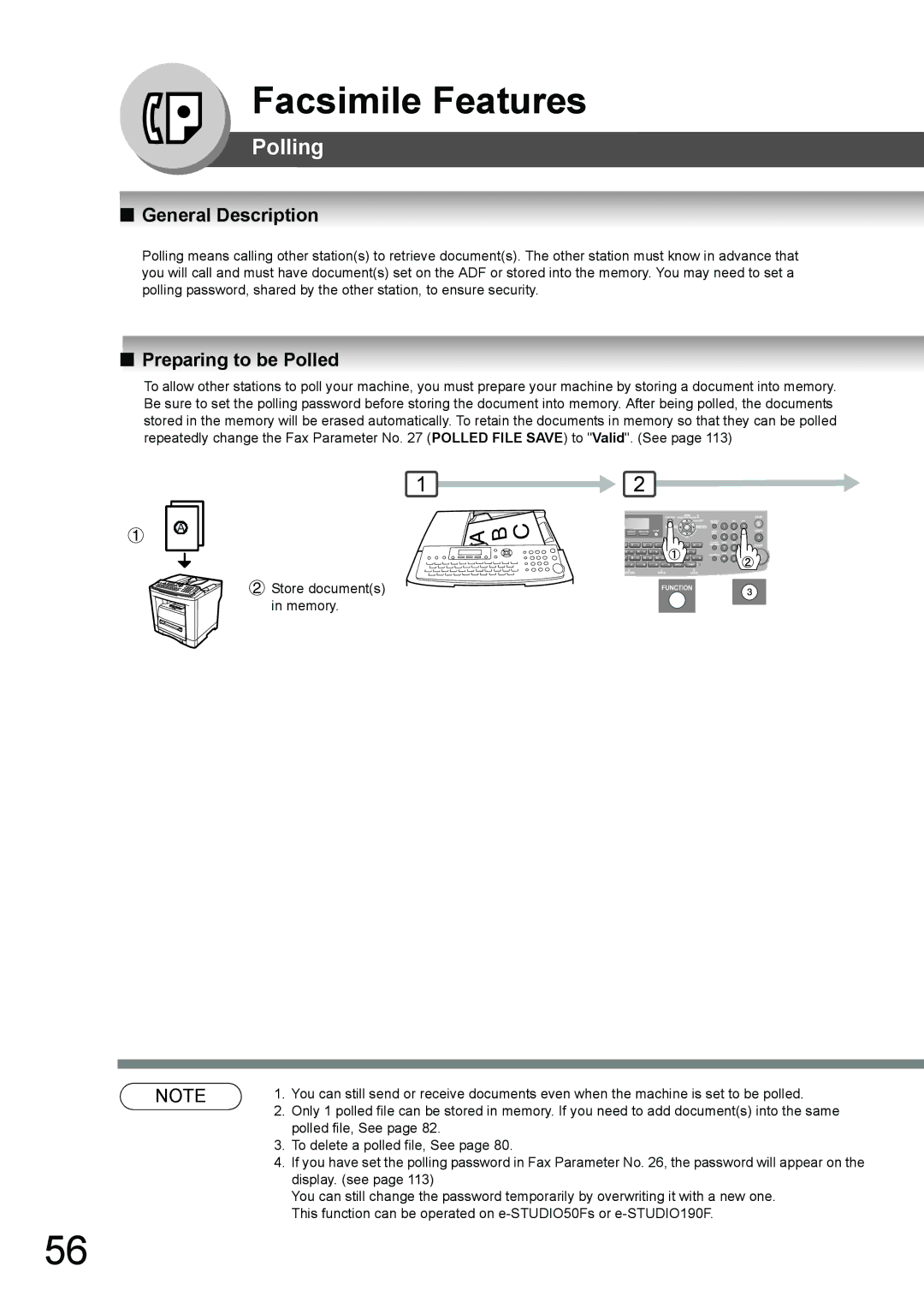 Toshiba 190F manual Polling, Preparing to be Polled 