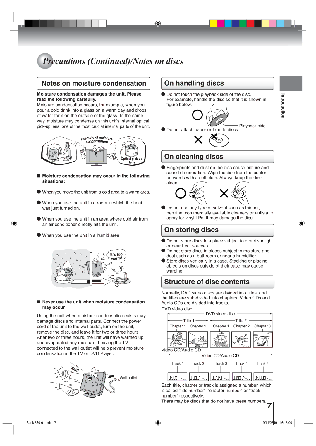 Toshiba 19HLV87 manual 3UHFDXWLRQV&RQWLQXHG1RWHVRQGLVFV, 1PJCPFNKPIFKUEU, 1PENGCPKPIFKUEU, 1PUVQTKPIFKUEU 