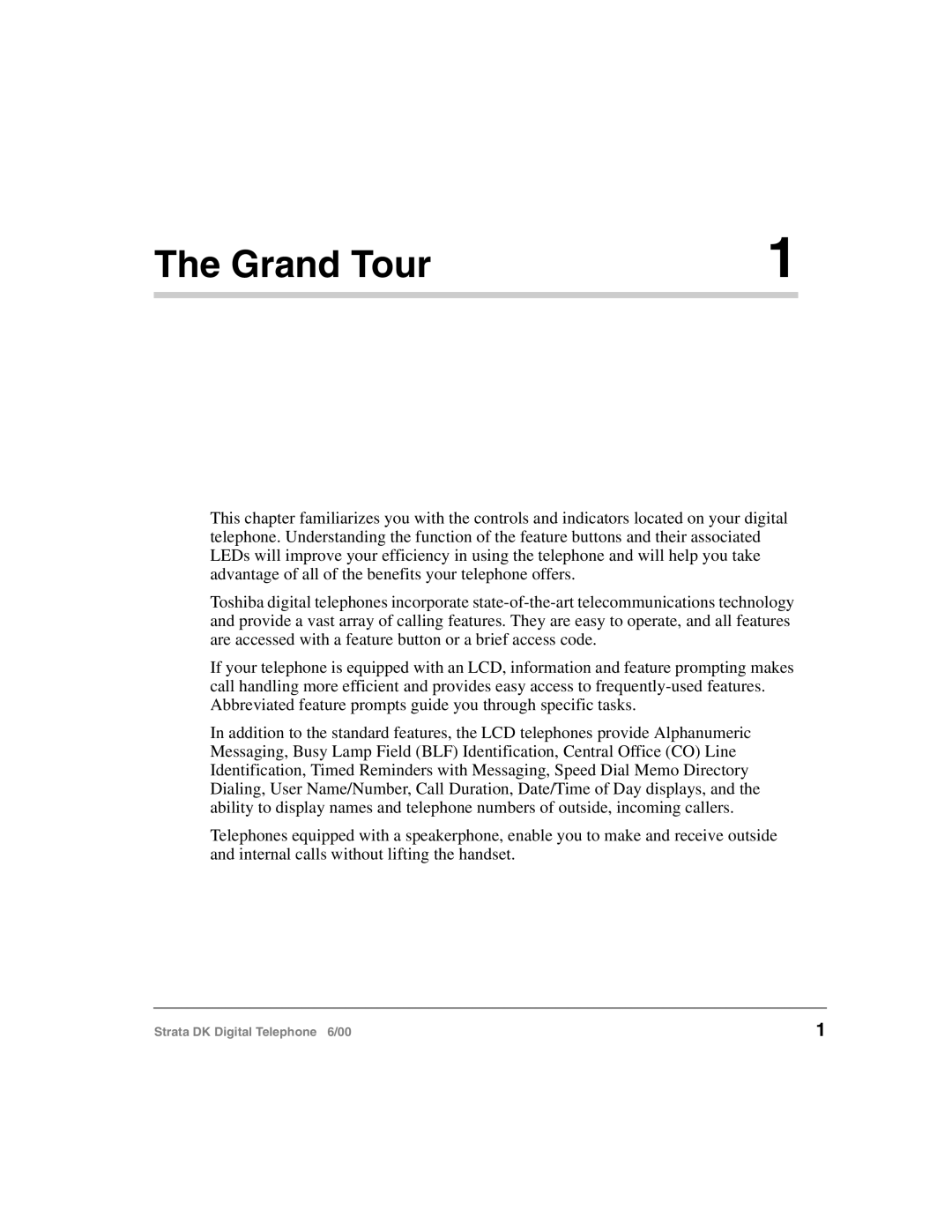 Toshiba 2000-series manual Grand Tour 