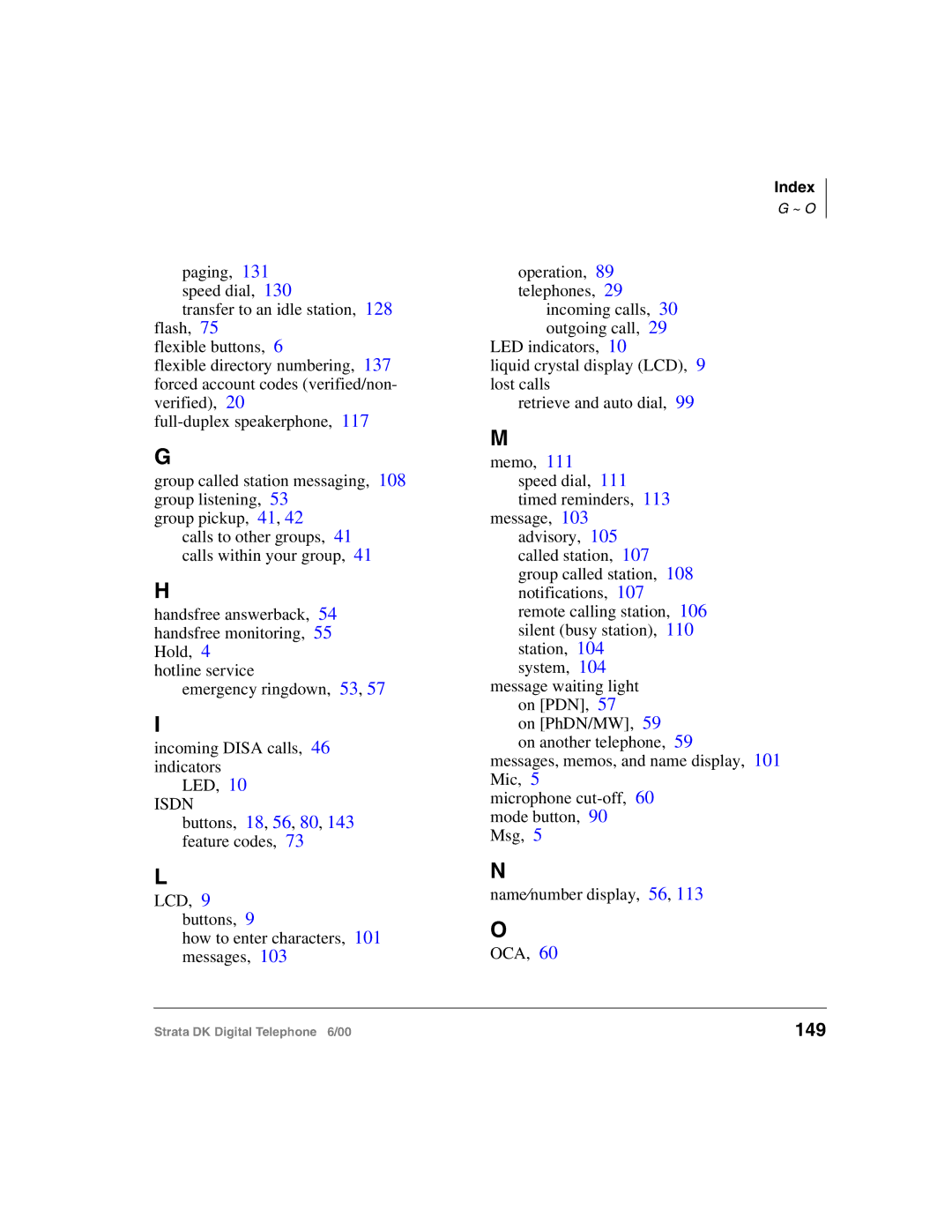 Toshiba 2000-series manual 149, Isdn 