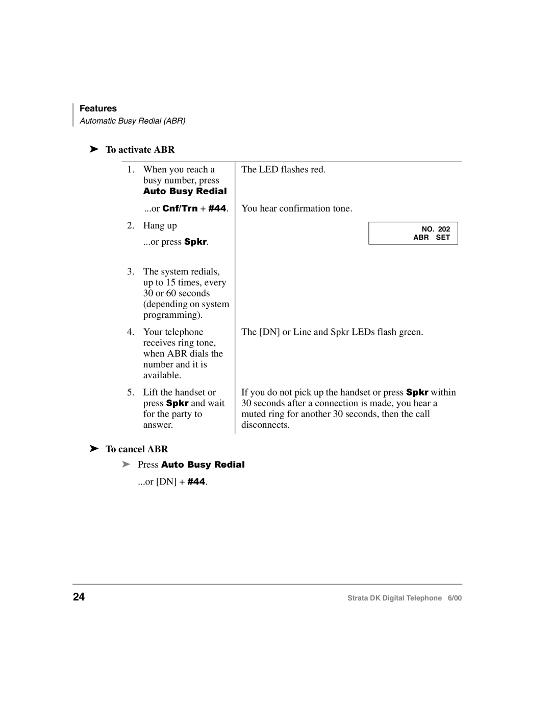 Toshiba 2000-series manual To activate ABR, To cancel ABR 