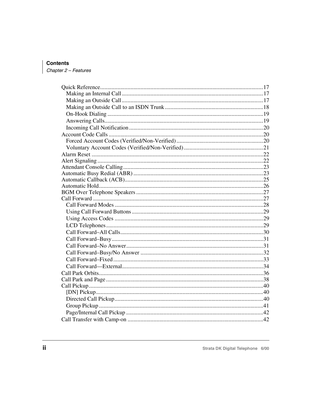 Toshiba 2000-series manual Quick Reference 