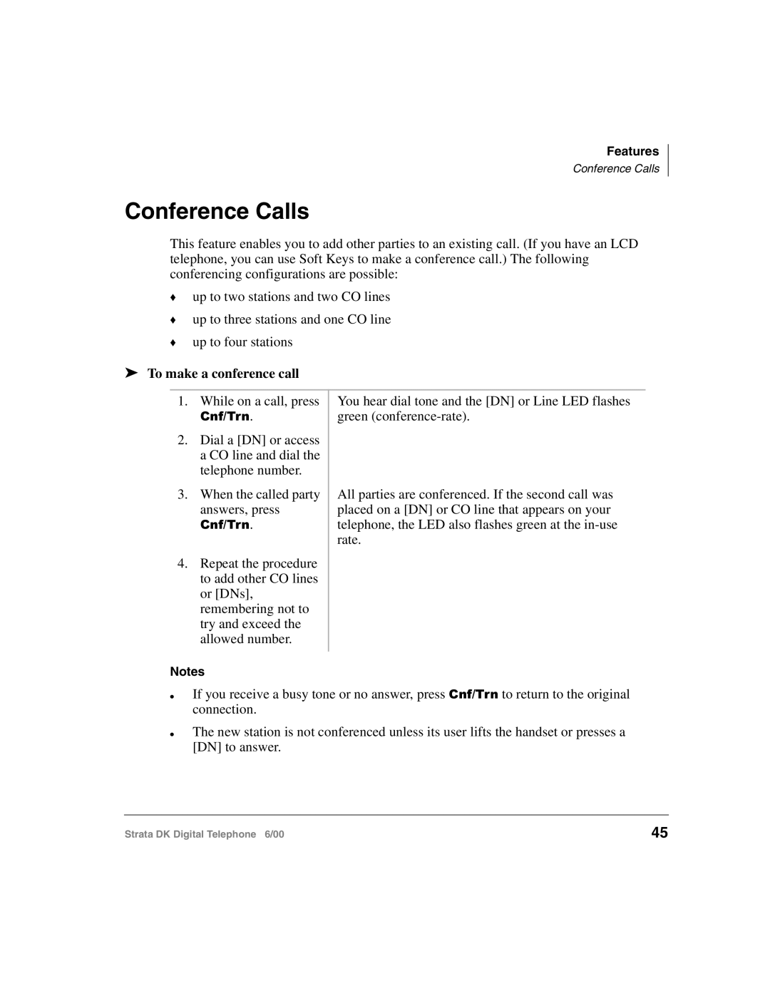 Toshiba 2000-series manual Conference Calls, To make a conference call 