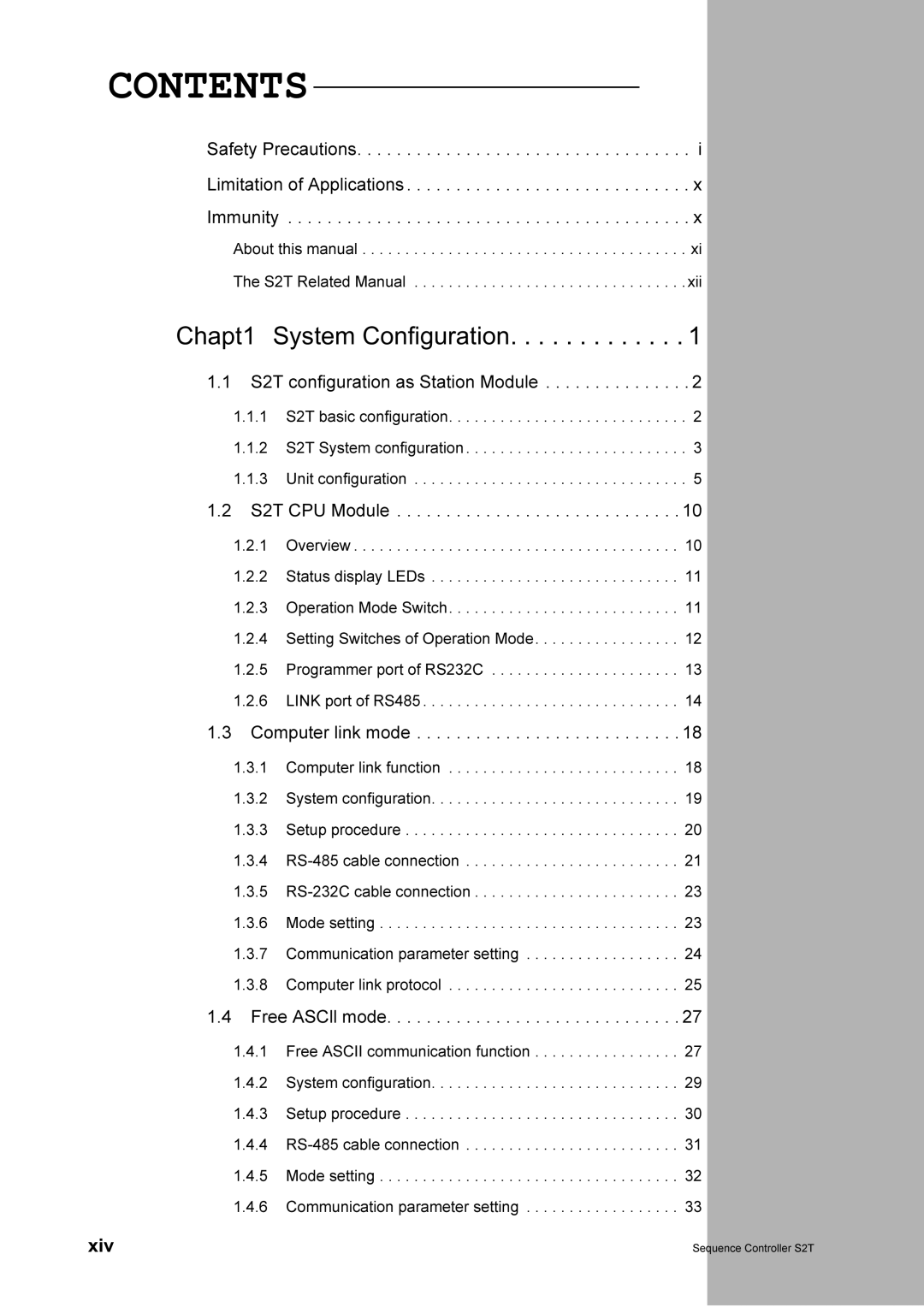 Toshiba 2000 manual 6DIHW\3UHFDXWLRQV, 6HTXHQFH&RQWUROOHU67, Lplwdwlrqri$Ssolfdwlrqv 