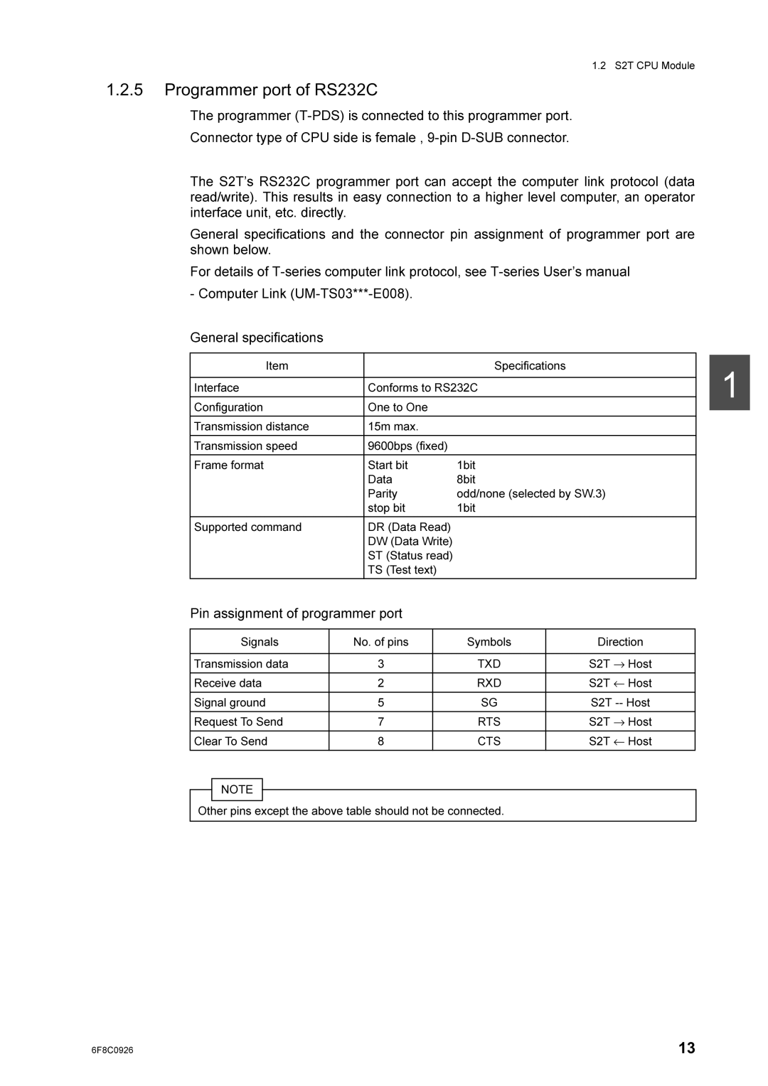 Toshiba 2000 manual Perov, 2QHWR2QH, Glvwdqfh, 2WKHUSLQVHFHSWWKHDERYHWDEOHVKRXOGQRWEHFRQQHFWHG127, 6XSSRUWHGFRPPDQG 