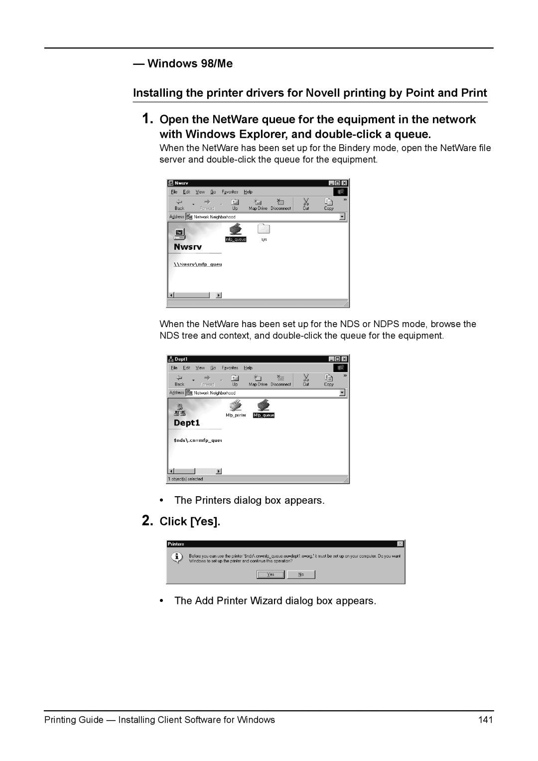 Toshiba 230L, 200L, 280, 3511, e-Studio 350 manual Printing Guide Installing Client Software for Windows 141 