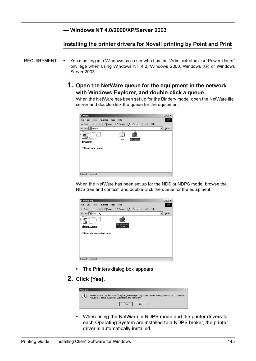 Toshiba 200L, 280, 230L, 3511, e-Studio 350 manual Printing Guide Installing Client Software for Windows 145 