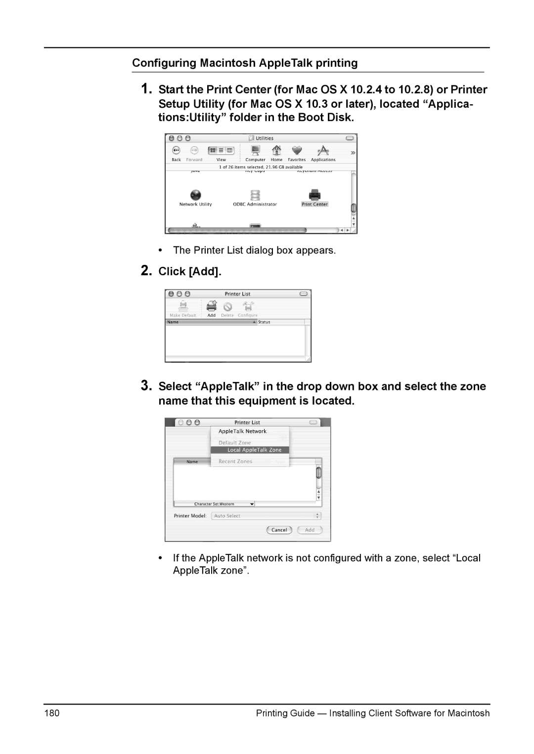 Toshiba 200L, 280, 230L, 3511, e-Studio 350 manual Printing Guide Installing Client Software for Macintosh 