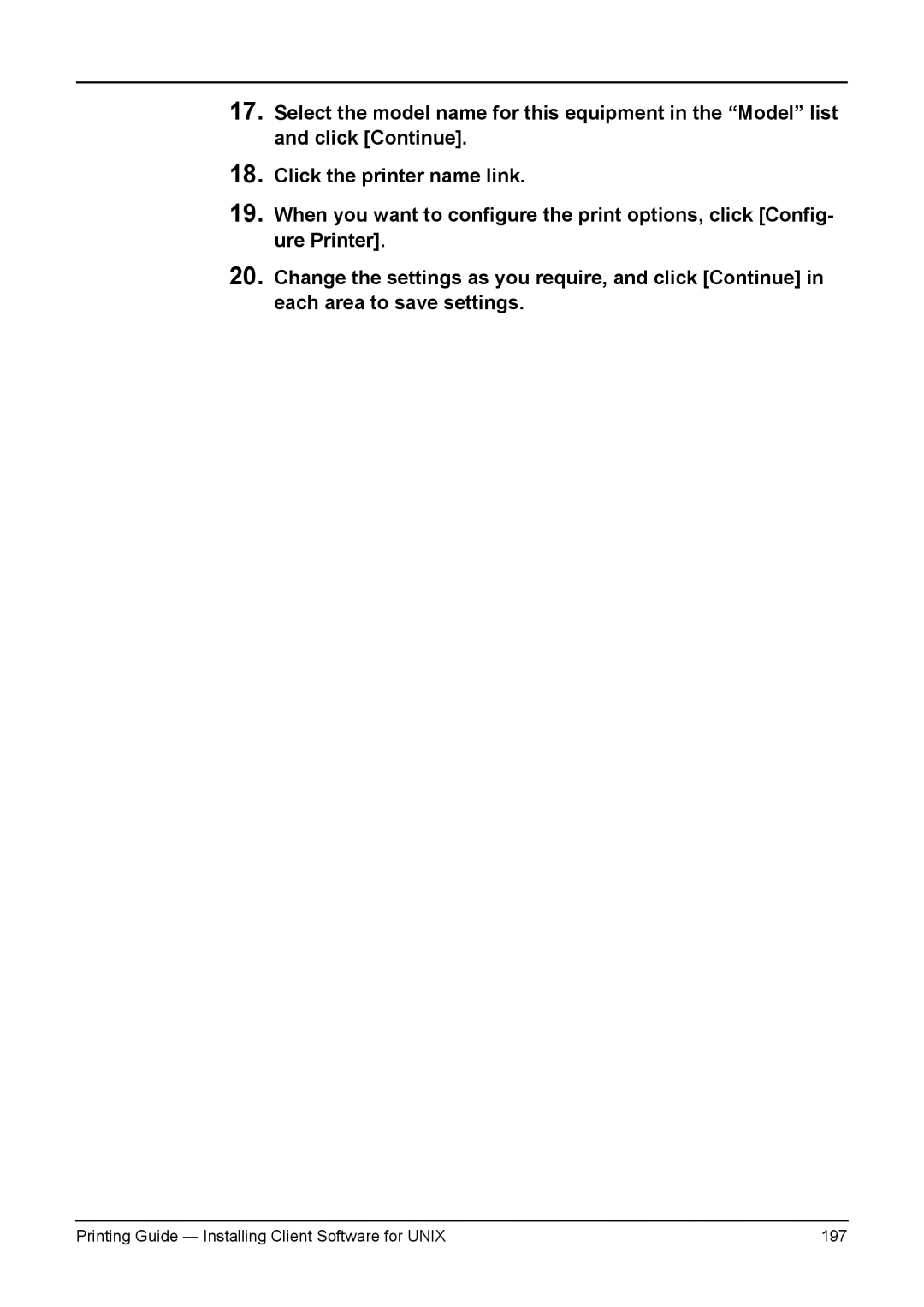 Toshiba e-Studio 350, 200L, 280, 230L, 3511 manual Printing Guide Installing Client Software for Unix 197 