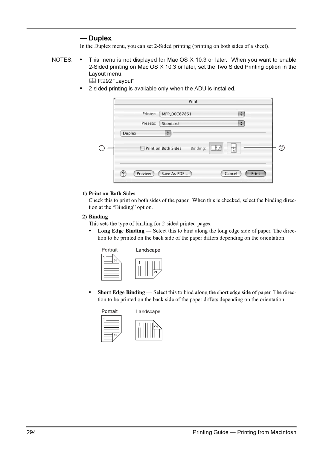 Toshiba 200L, 280, 230L, 3511, e-Studio 350 manual Duplex, Print on Both Sides 