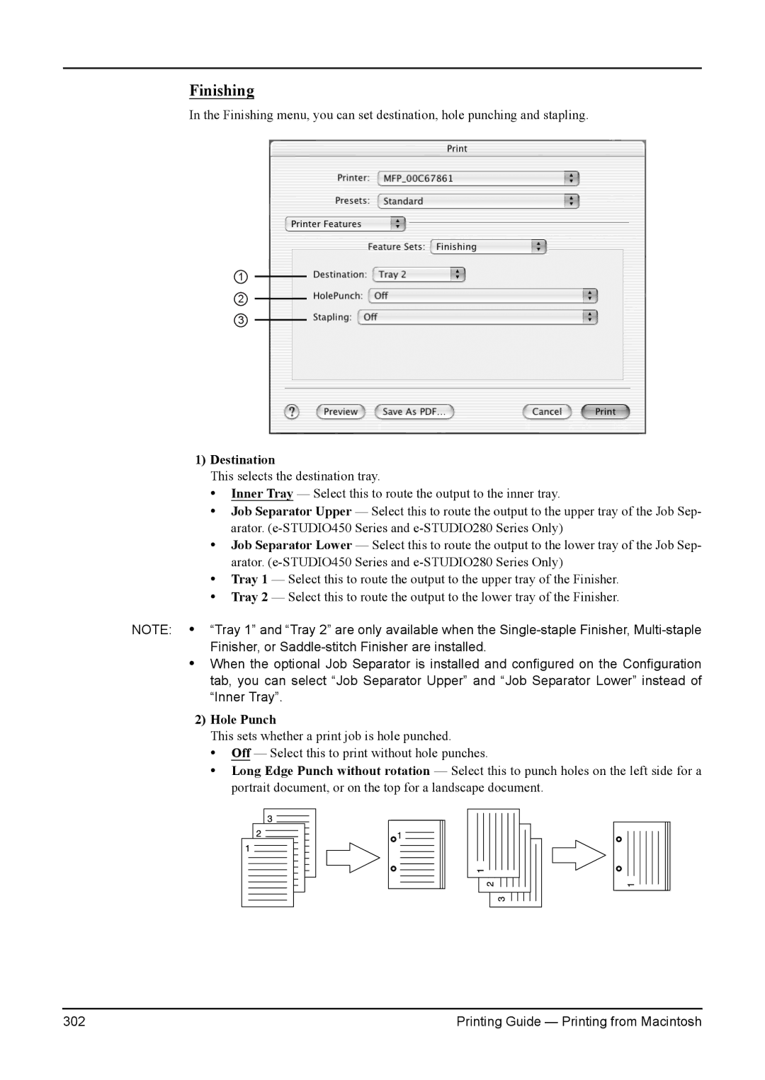 Toshiba 280, 200L, 230L, 3511, e-Studio 350 manual Finishing 