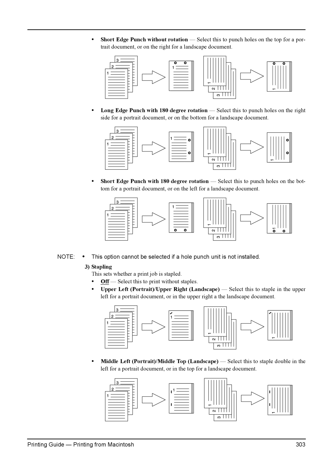 Toshiba 230L, 200L, 280, 3511, e-Studio 350 manual Printing Guide Printing from Macintosh 303 