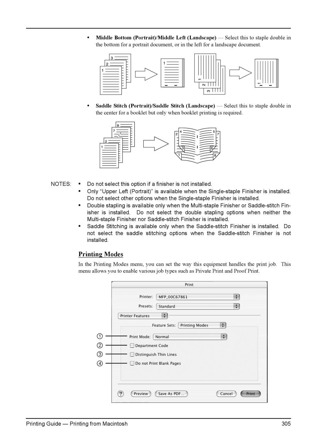 Toshiba e-Studio 350, 200L, 280, 230L, 3511 manual Printing Modes 