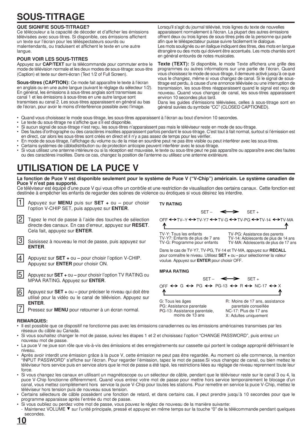 Toshiba 20A23 manual Sous-Titrage, Utilisation DE LA Puce, QUE Signifie SOUS-TITRAGE?, Pour Voir LES SOUS-TITRES 