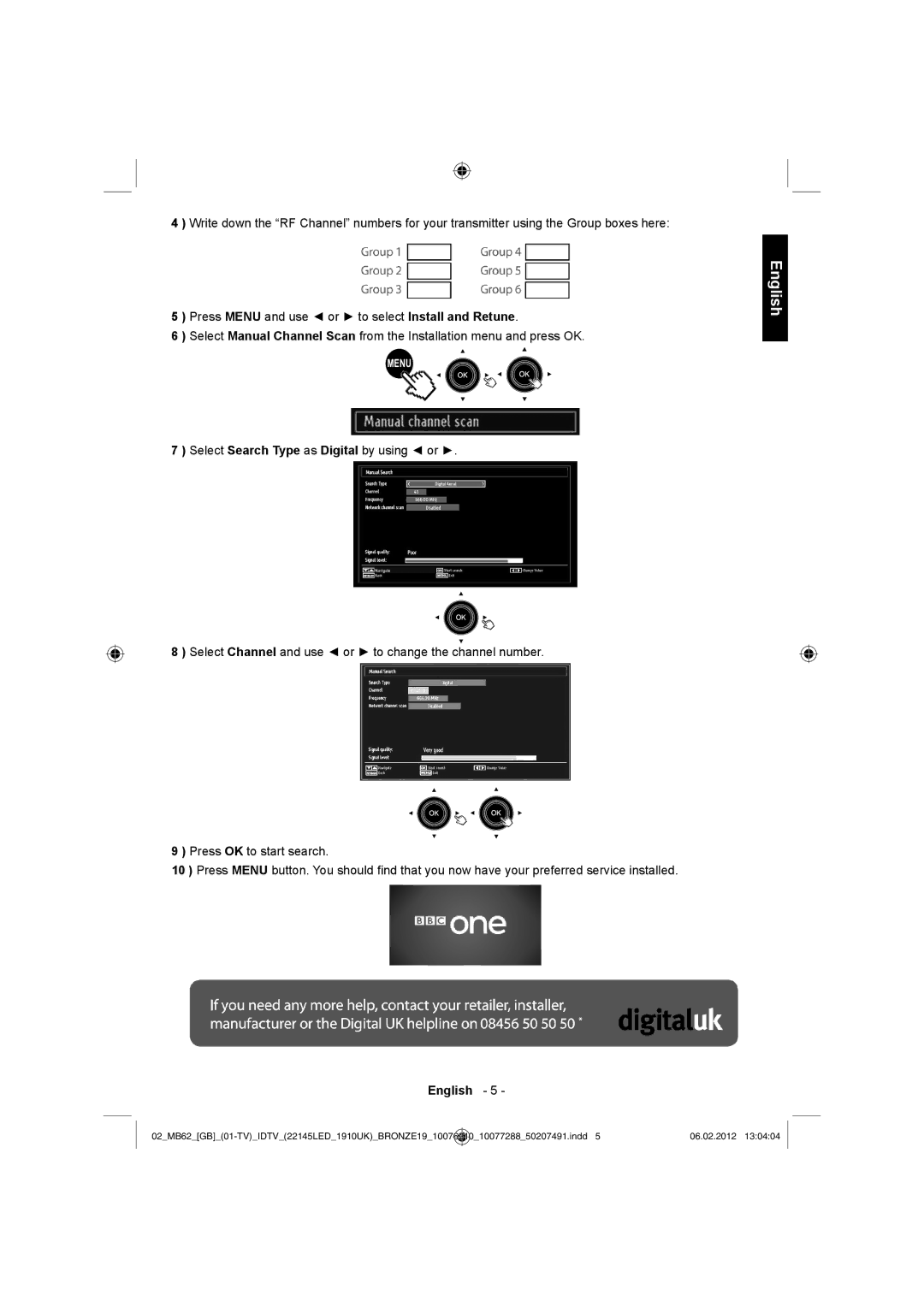 Toshiba 22DL702B, 22DL704B owner manual Menu 