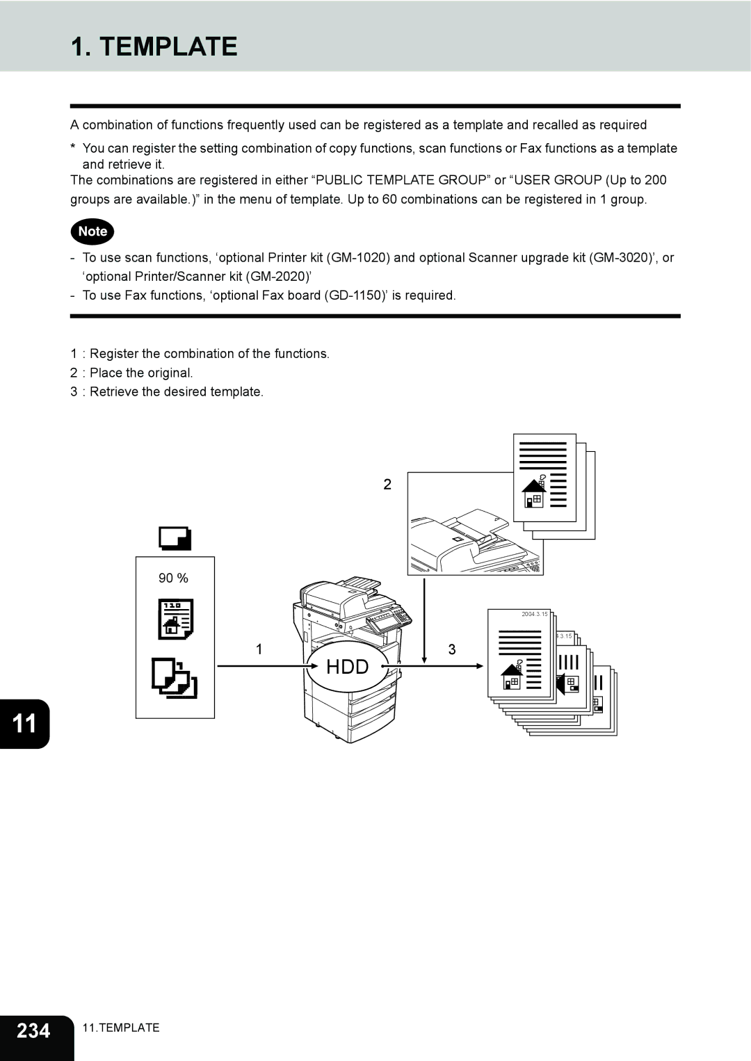 Toshiba 230, 280 manual Template 