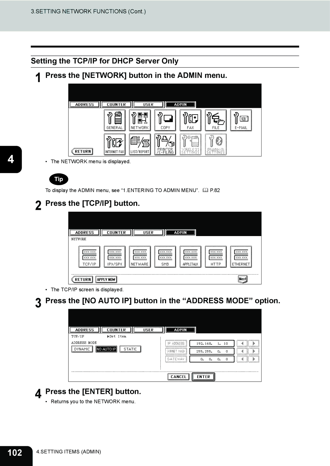 Toshiba 202L, 232, 282 manual 102 