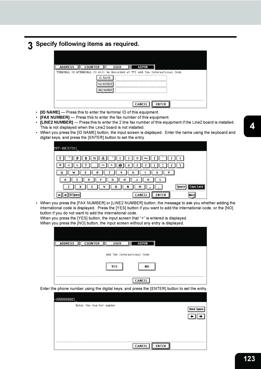 Toshiba 202L, 232, 282 manual 123 