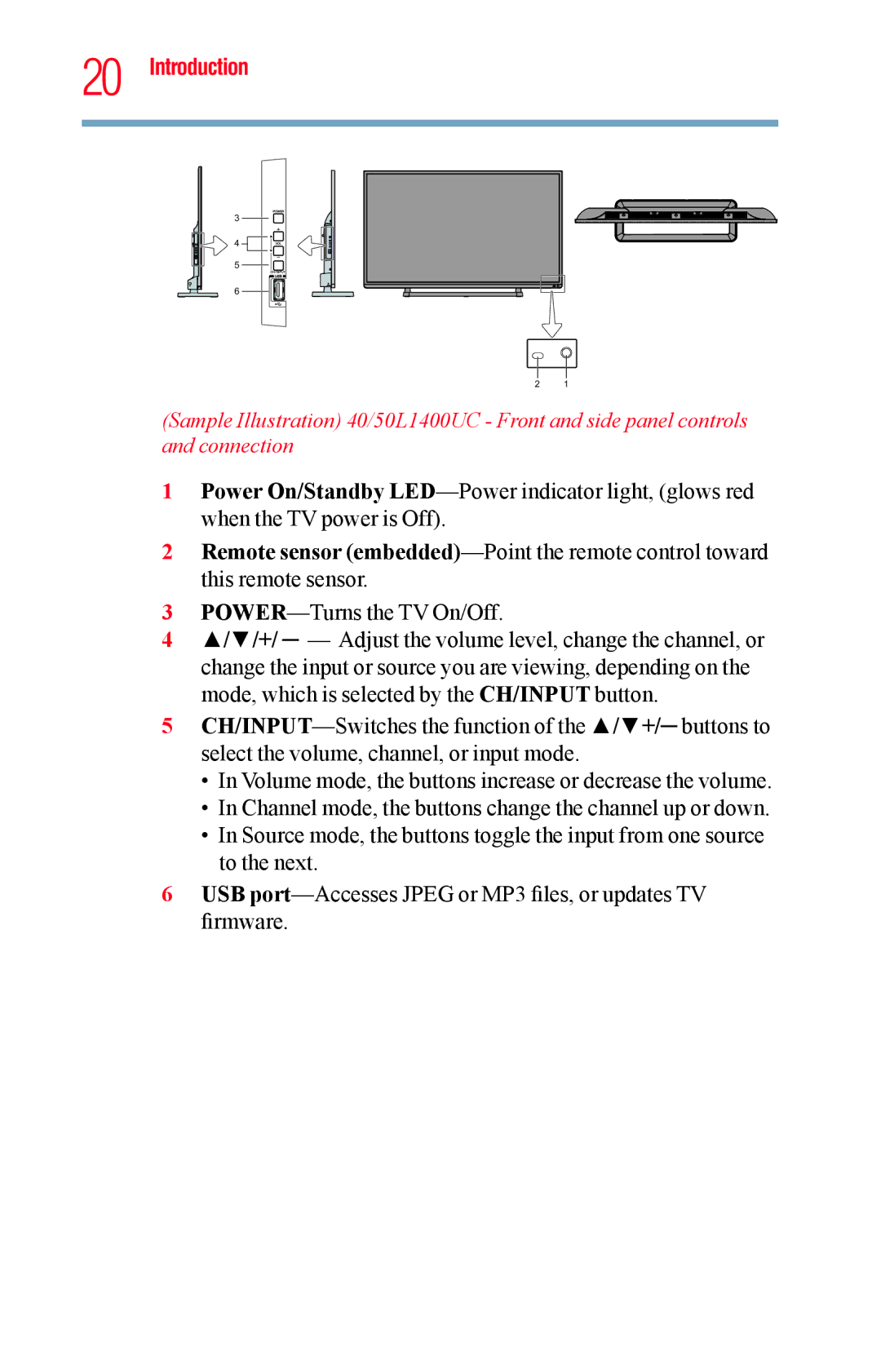 Toshiba 23L1400UC, 40L1400UC, 32L1400UC, 50L1400UC manual Introduction﻿ 