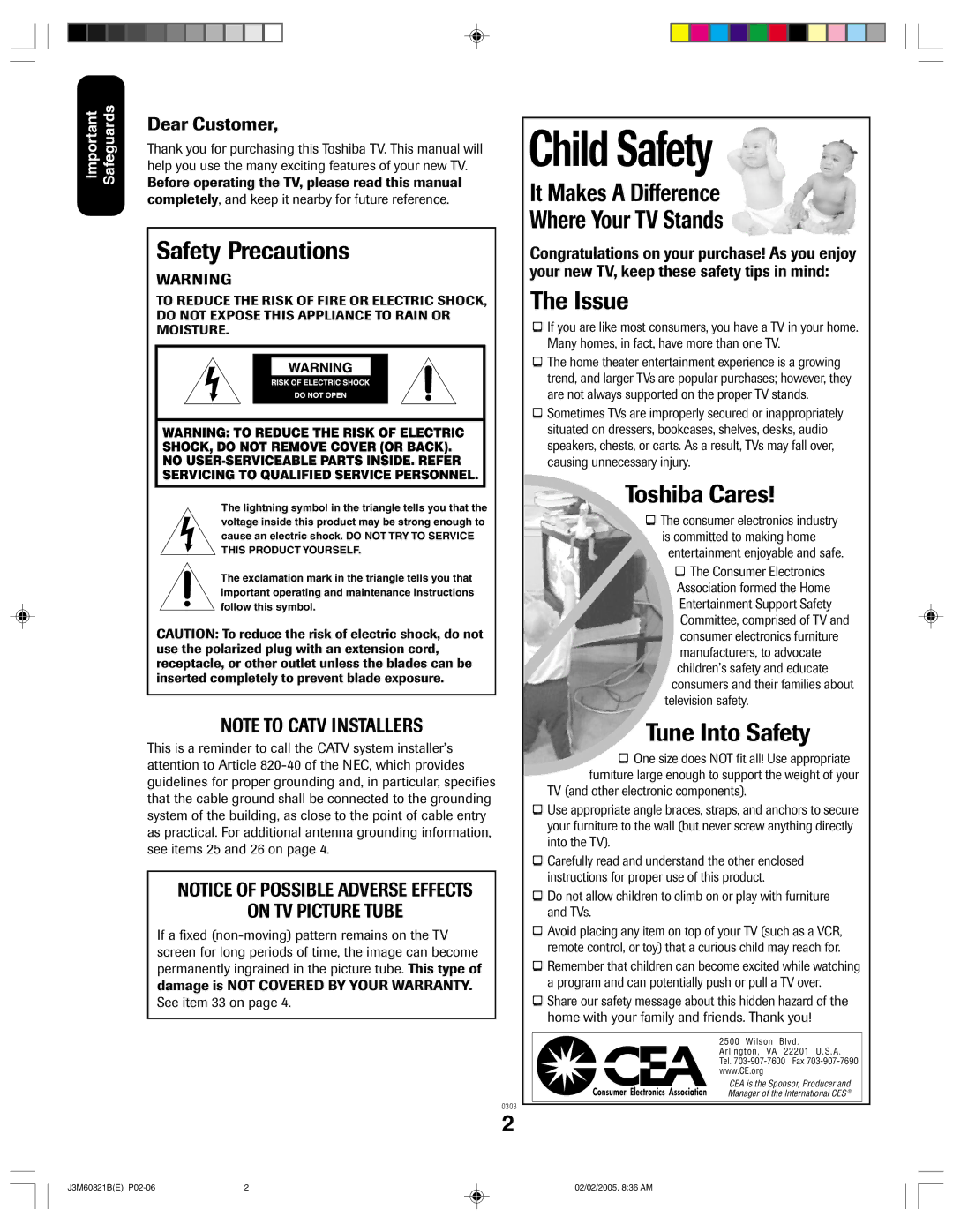 Toshiba 24AF45 appendix Child Safety 