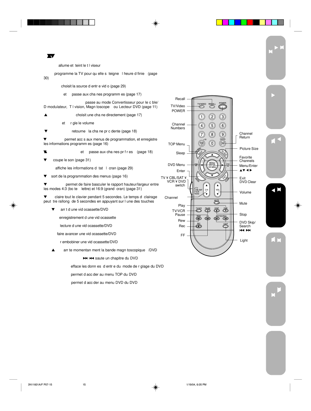 Toshiba 27AFX54 appendix Apprendre à utiliser la télécommande, DVD Skip/Search 