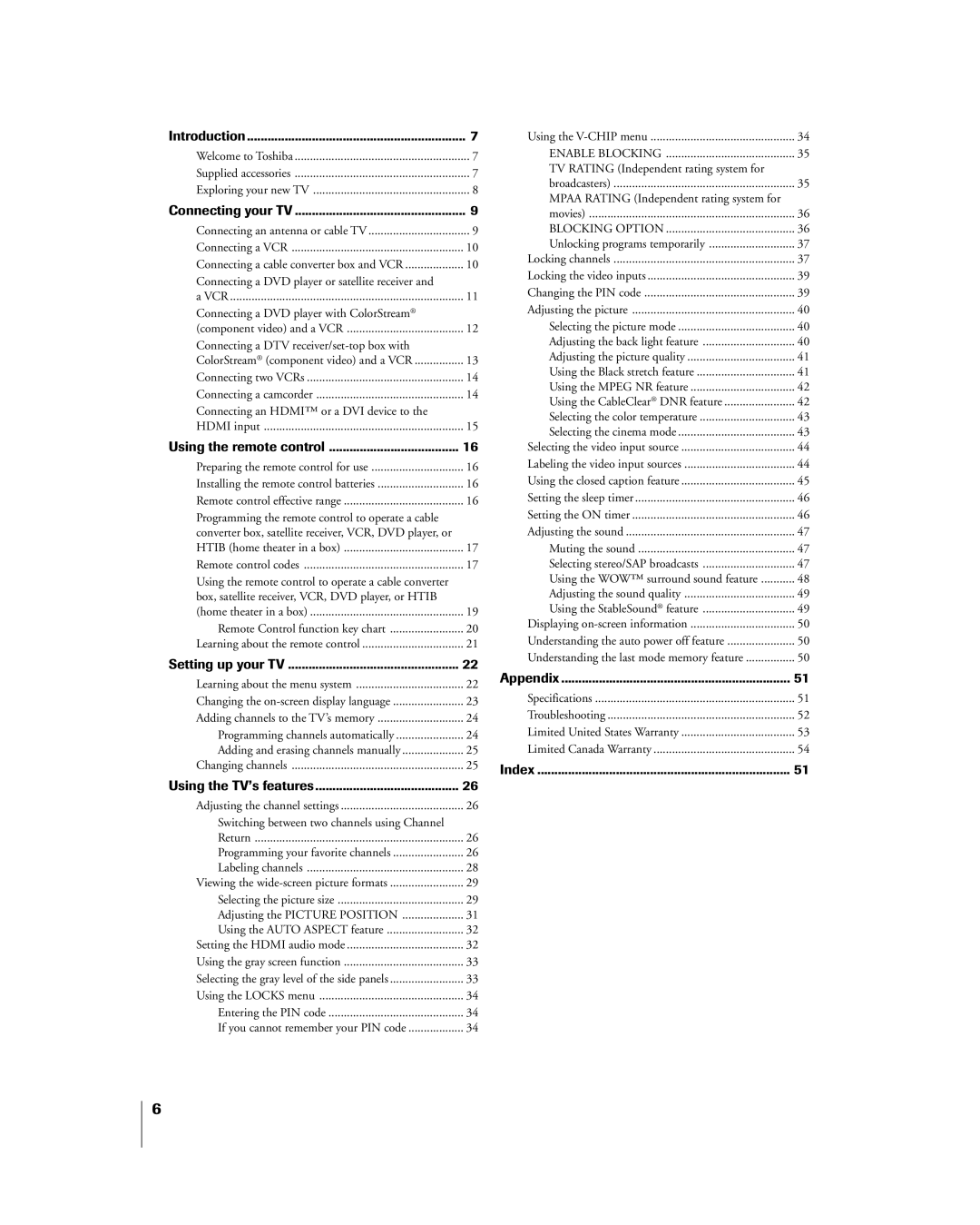 Toshiba 27HL85 owner manual Introduction 